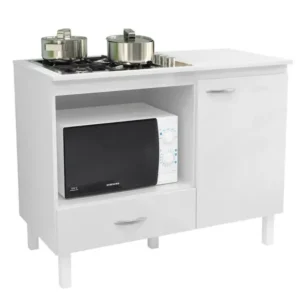 Balcão Cooktop Blane 1.05m Branco