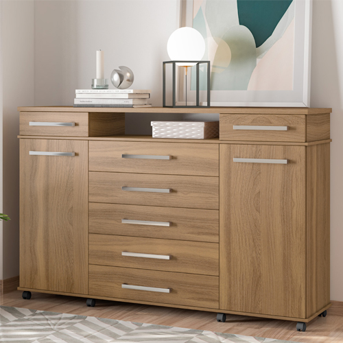 Comoda London 7 Gavetas 2 Portas