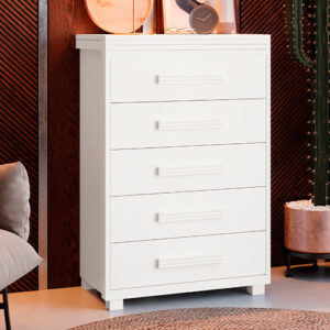 Cômoda Paris 100% MDF. Com Reforço Nas Gavetas