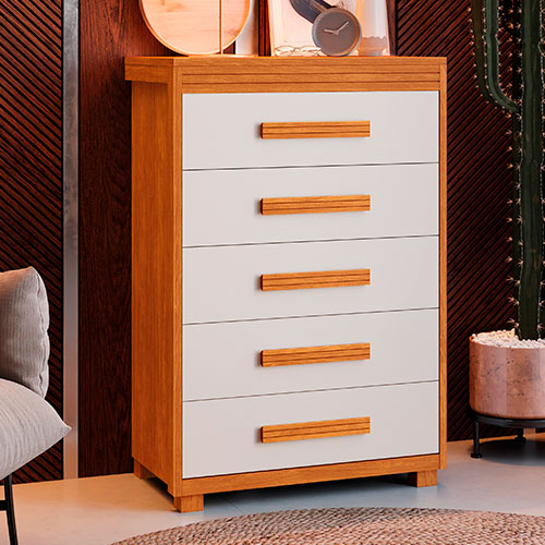 Cômoda Paris 100% MDF. Com Reforço Nas Gavetas - Image 3