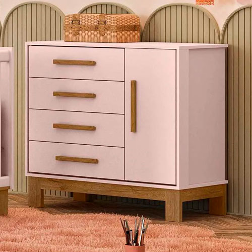 Comoda Q Encanto Slim 4 Gavetas 1 Porta - Image 4