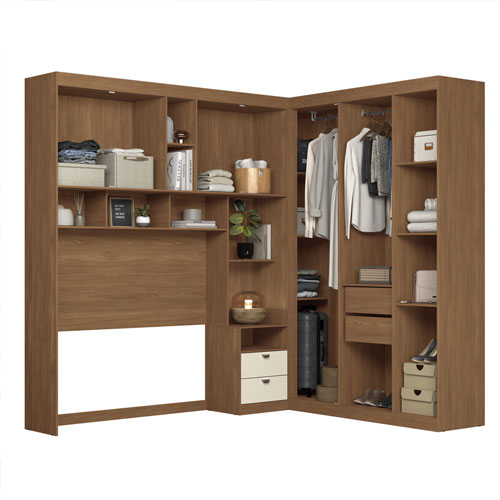 Guarda Roupa Casal Lugano Jatobá - Image 2