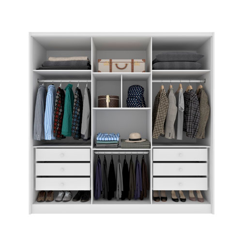 Guarda Roupa Fortuna 6 Portas 100% MDF - Image 3