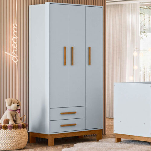 Guarda Roupa Q Encanto Slim 3 Portas 2 Gavetas - Image 3