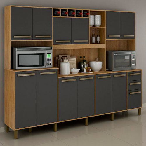 Kit Cozinha Ágata 13 Portas 2 Gavetas 2.53m