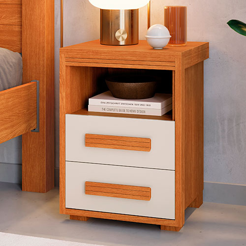 Mesa de Cabeceira Tóquio 2 Gavetas 100% MDF
