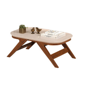 Mesa de Centro Doris Nogueira/Off White
