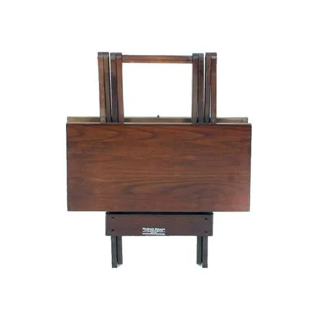 Mesa Dobravel 70x70 Madeira Imbuia - Image 2