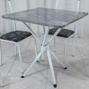 Mesa Granito Topazio 70x70 + Base Ferro