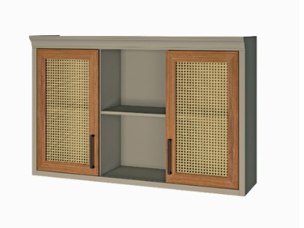Modulo Camponesa Armario Aéreo Nesher 2 Portas