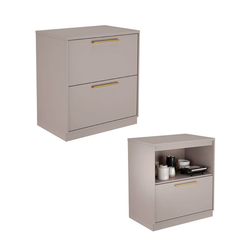Modulo Essence Itatiaia Balcão Fendi 100% MDF 1 Porta 1 Gaveta